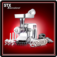 STX Turboforce 3000 Series Electric Meat Grinder Sausage Stuffer w Juicer Foot Pedal STX International Dehydrators Marinators and Meat Grinders